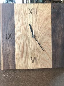 手作り木工時計