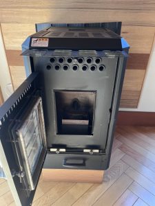 ペレットストーブ掃除