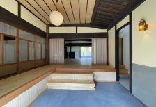 リビングまで繋がる土間空間