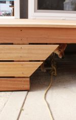 ウッドデッキ下