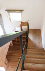 オープン階段のアイアン手摺