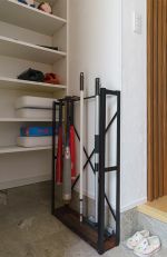 手作りバットラックはお隣様からのプレゼント