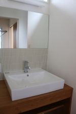 タイルが可愛いオリジナル洗面